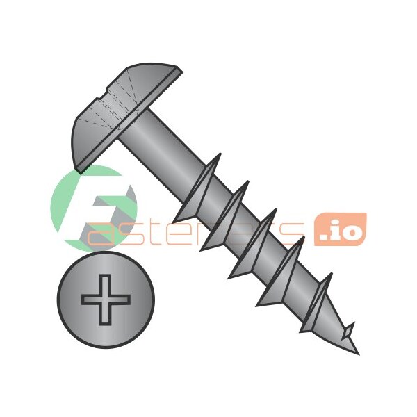 Newport Fasteners Wood Screw, #8, 1-1/2 in, Black Oxide Steel Truss Head Phillips Drive, 5500 PK 325781 - main